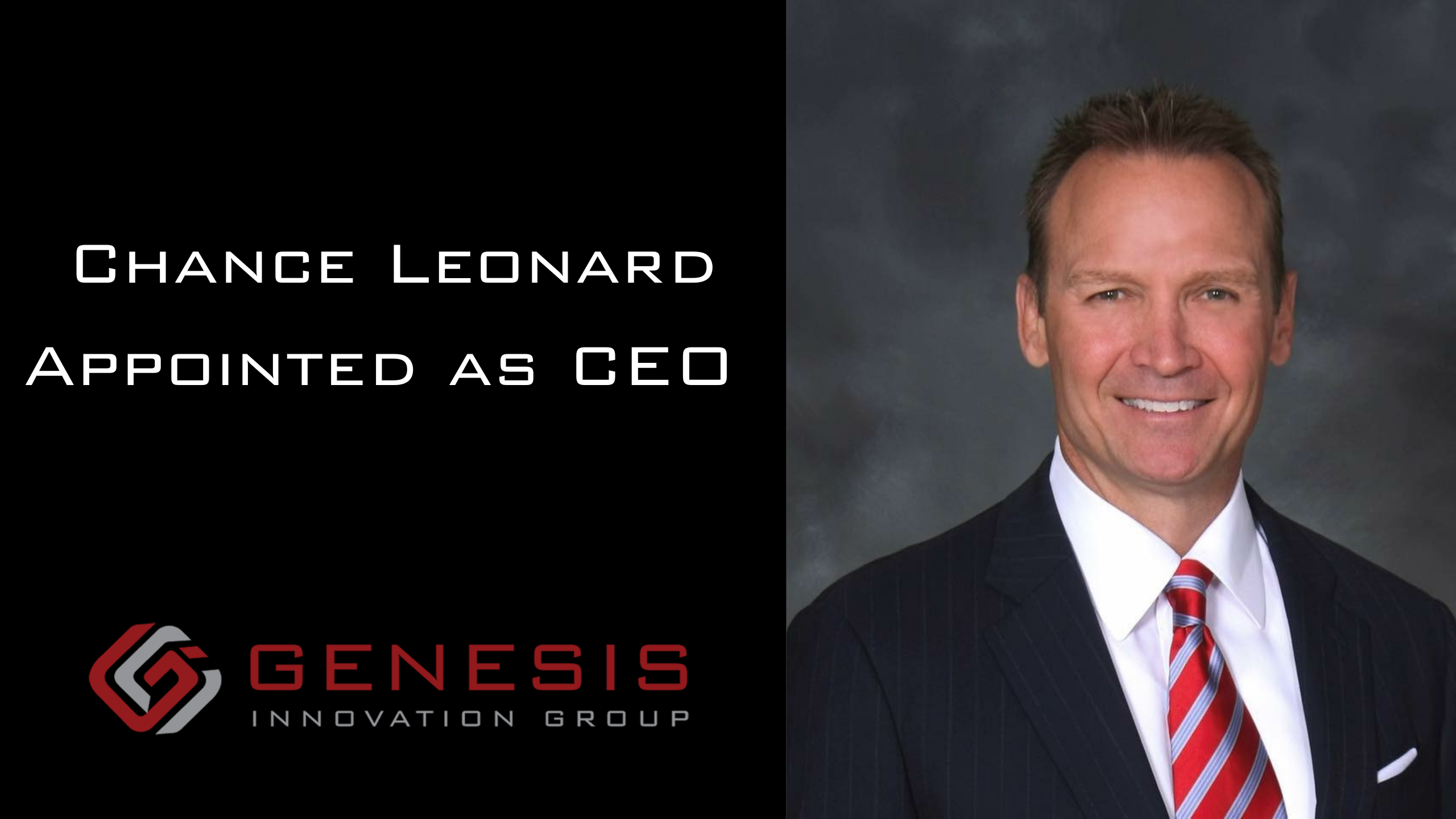 Chance Leonard appointed as CEO for Genesis Innovation Group News press release